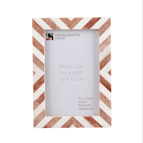 Handicrafts Home 4x6 Picture Photo Frame Decorative Modern Wall Décor Gift Frames for Farmhouse, Brown