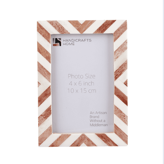 Handicrafts Home 4x6 Picture Photo Frame Decorative Modern Wall Décor Gift Frames for Farmhouse, Brown