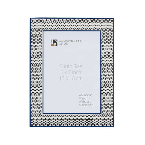 Handicrafts Home 5" X 7" Rhythm Waves Collection Photo Frame - Wooden Collage Frames