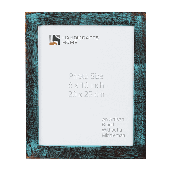 Handicrafts Home Handmade Wooden Picture Frame, Driftwood Skye Rustic Wood Photo Frame for Wall or Tabletop, Farmhouse Boho Home Wall Decor, 8x10 Picture Frame