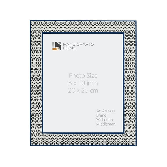 Handicrafts Home 8" X 10" Wooden Photo Frame - Rhythm Waves Collection, Collage Frame
