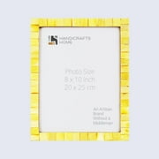 Handicrafts Home 8x10 Classic Bone Inlay Picture Frames Picture Frames, Yellow