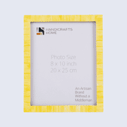 Handicrafts Home 8x10 Classic Bone Inlay Picture Frames Picture Frames, Yellow