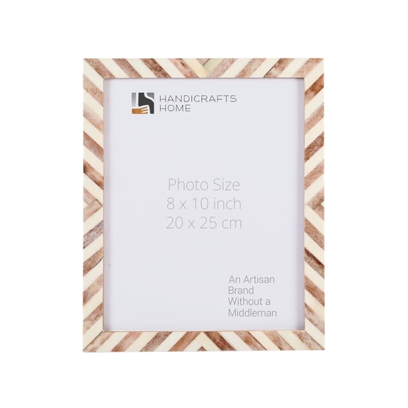 Handicrafts Home 8x10 Chevron Pattern Picture Frame for Wall Hanging