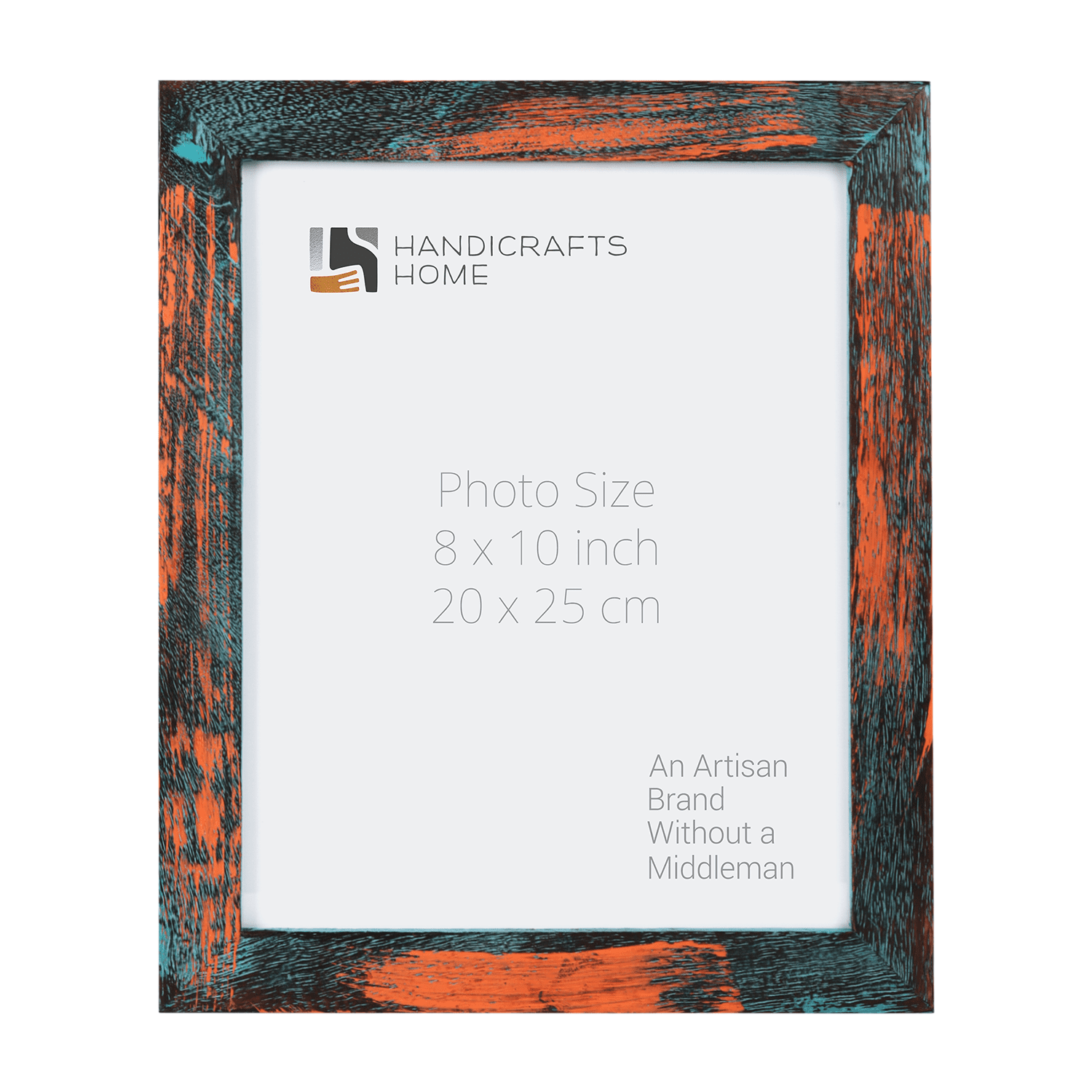 Handicrafts Home Handmade Wooden Picture Frame, Driftwood Bali Rustic Wood Photo Frame for Wall or Tabletop, Farmhouse Boho Home Wall Decor, 8x10 Picture Frame