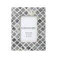 thumbnail image 1 of Handicrafts Home 4x6 Picture Frame – Moorish Damask Moroccan Arts Handmade Bone Inlay, Grey, 1 of 7
