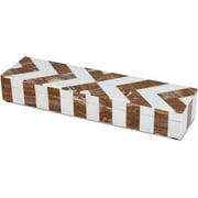 HANDICRAFTS HOME Decorative Boxes for Shelves Handmade Multipurpose Box Modern Storage Accessories Collectible Organizer for Home Décor 10x2.5x1.5, Chevron Brown