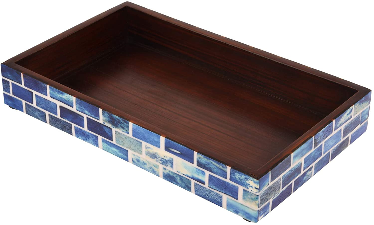 Handicrafts Home Decoratieve opbergdoos 10x6, afstandsbediening organizer met deksel, moderne bewaarbox, boho plank, geheugen voor foto's of brieven, tafeldecoratie