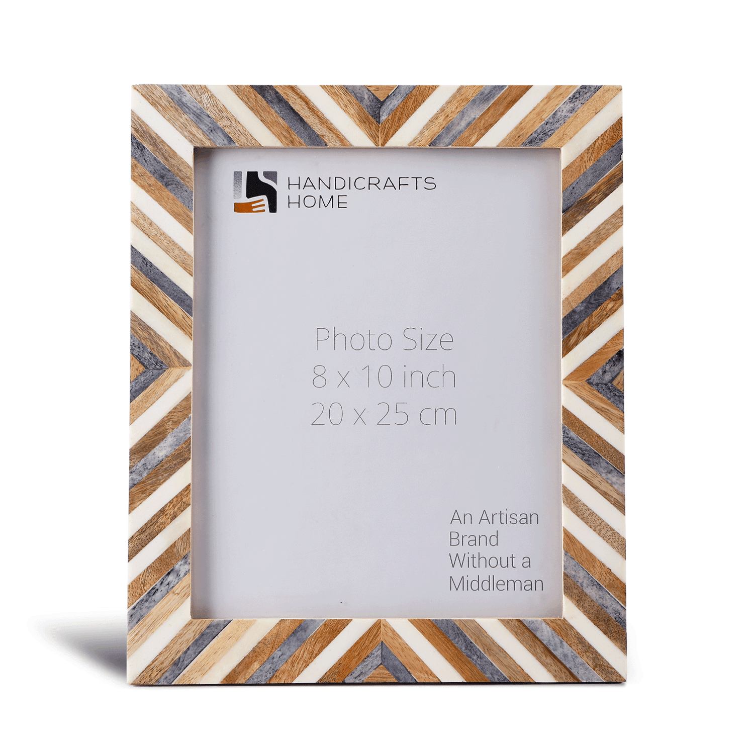 Handicrafts Home Decorative Picture Frames - Modern Trendy Wooden Photo Frame for Table Top and Wall - Daze, 8x10 inches