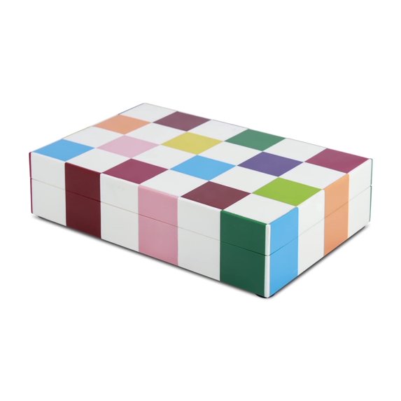 Handicrafts Home Decorative Box 8x6 – Photo Storage Box, Jewelry Organizer, Modern Decorative Storage Box with Lid, Bohemian Table Décor, Vintage Keepsake Box for Shelf or Coffee Table Décor