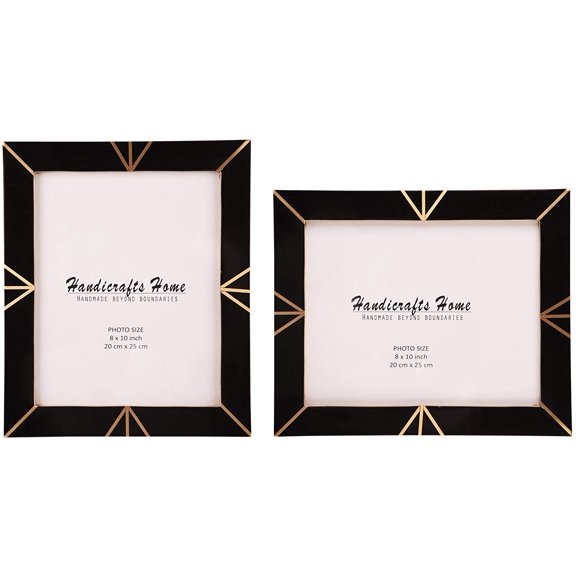 Handicrafts Home Modern Handmade Photo Wall Table Mount Decor Picture Frames 8x10 inches Set of 2