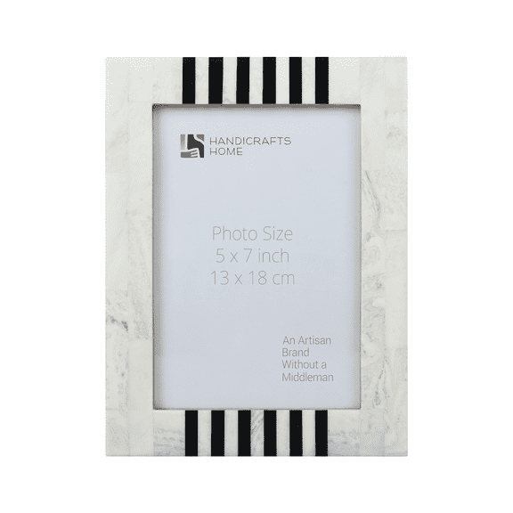 Handicrafts Home Picture Frame - Deluxe Photo Frame for Tabletop, Desktop - Easy to Replace Farmhouse Picture Frames - Alto, 5x7 Inches