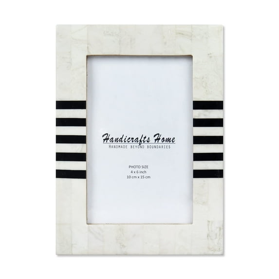 Handicrafts Home Picture Frame - Deluxe Photo Frame for Tabletop, Desktop - Easy to Replace Farmhouse Picture Frames - Lado, 4x6 Inches