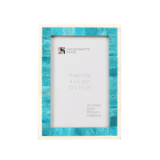 Handicrafts Home 4x6 Picture Photo Frame Mosaic Art Inspired Vintage Cadre Murale Wall Décor Frames Turq