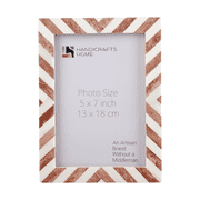 Handicrafts Home 5x7 Chevron Pattern Inspired Picture Frame