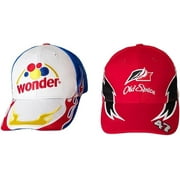 HandinHandCreations Talladega Combo Hat Set Ricky Racer Cap for Men Driver Costume Set