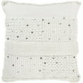thumbnail image 1 of Handira HDR-002 22"H x 22"W Square Pillow Cover in White, 1 of 2