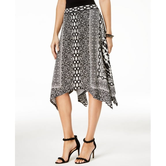 Handkerchief Hem Midi Skirt Daisy Tribal S