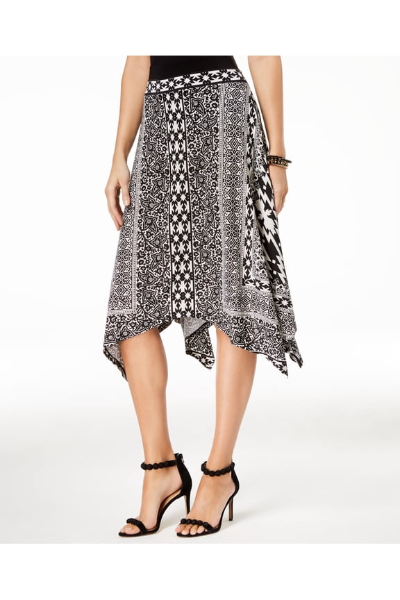 Handkerchief Hem Midi Skirt Daisy Tribal S