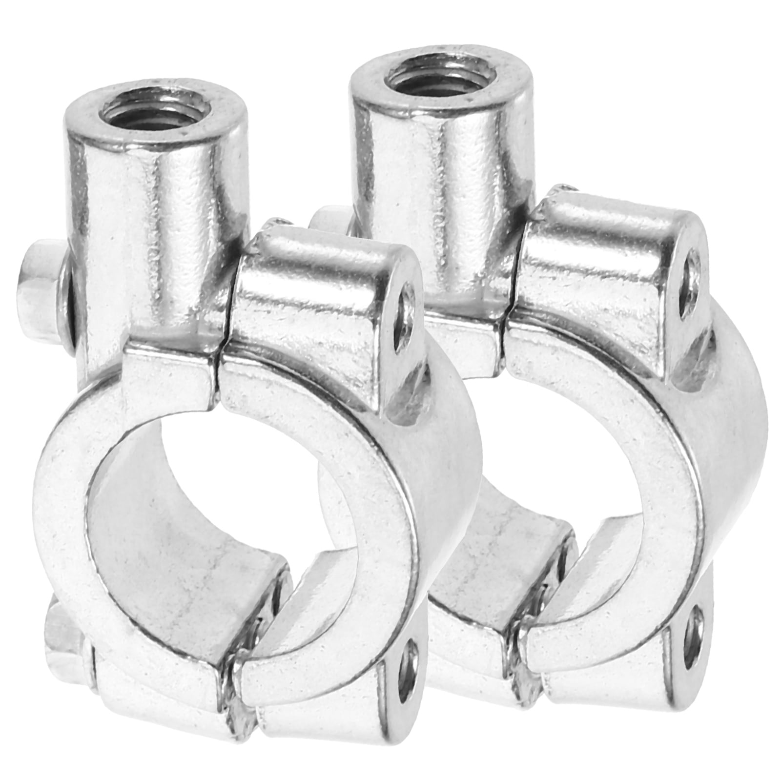 Handle Bar Clamp Bracket Motorcycle Mirror Mounts 2 Pcs Rear View Holder Clips Camera Bike Motorbike