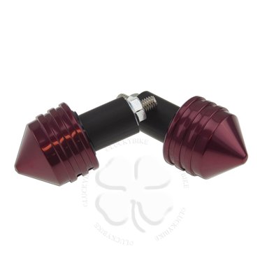 KaiserMoto Chrome Bar End Weights For Suzuki GSXR – Anti-Vibration Handlebar Sliders (Pair)