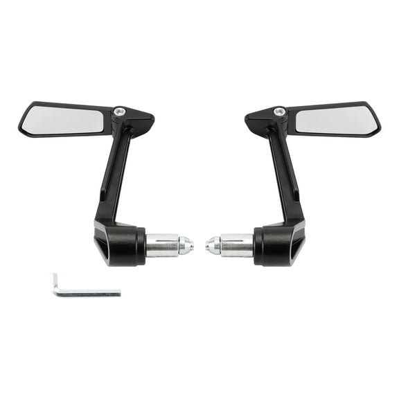 Handle Bar End Lever Protector with Folding Mirrors Set Motorcycle Universal