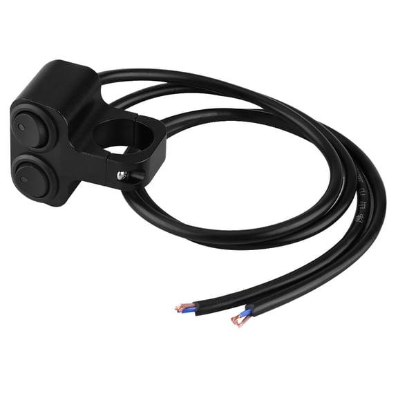 Handle Bar Light Button, Dual On Off Handlebar Headlights Switch Universal Aluminum Alloy Weatherproof For 25mm/1inch Hand Grip
