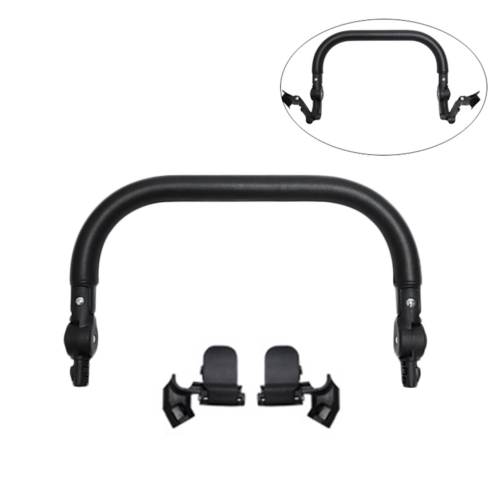 Handle Bumper for 0-5T Pushchair Armrest Handle Legrest for Mostly Brand Infant Pram Strollers