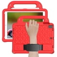 thumbnail image 1 of Handle Case for Apple iPad 9.7-inch (6th/5th Generation) /iPad Air 9.7" /iPad Air 2 9.7" /iPad Pro A1673 9.7 Inch, Shockproof Protective Silicone Case Cover with Adjustable Shoulder Strap (Red), 1 of 4