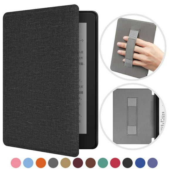 Handle Case for Kindle Paperwhite 2024 12th Generation and Colorsoft 7 Inch Model No. SA569P SA568B Magnetic Cover Flip E-book Protective Shell Pouch 7” with Auto Sleep/Wake