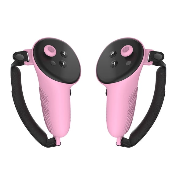 Handle Cover for Meta Quest 3, TPU Material Protective Case VR Controller Anti-Fall Accessories-Pink
