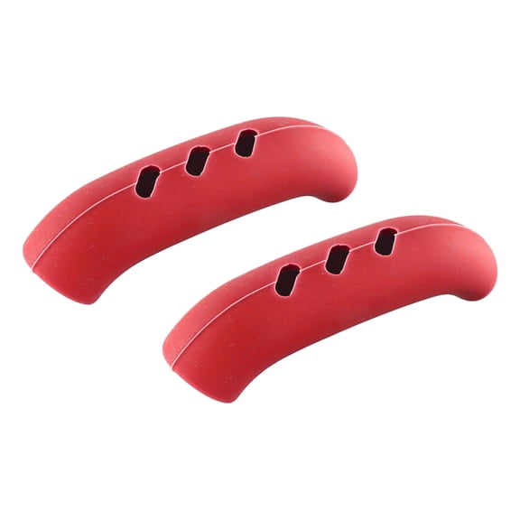 Handle Covers Basdi Silicone Pot Handle Covers - Heat-Resistant Grip Sleeves for Woks, Pans & Cookware, 2pc Anti-Scald Replacement Ear Protectors, Secure Fit, Safe Cooking Essential, Pot Grip Sleeves