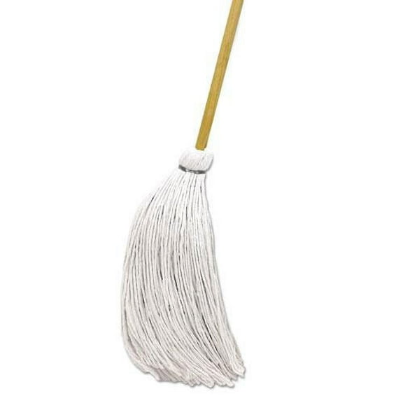 Boardwalk Deck Mop W/wooden Handle, 16 Oz, 57quot; Handle, Rayon, 12/carton BWKRD60016S