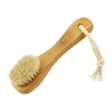 Handle Dry Facial Cleansing Brush With Natural Soft Face Brush Cleanser Skin Care Exfoliating Brush Scrubber