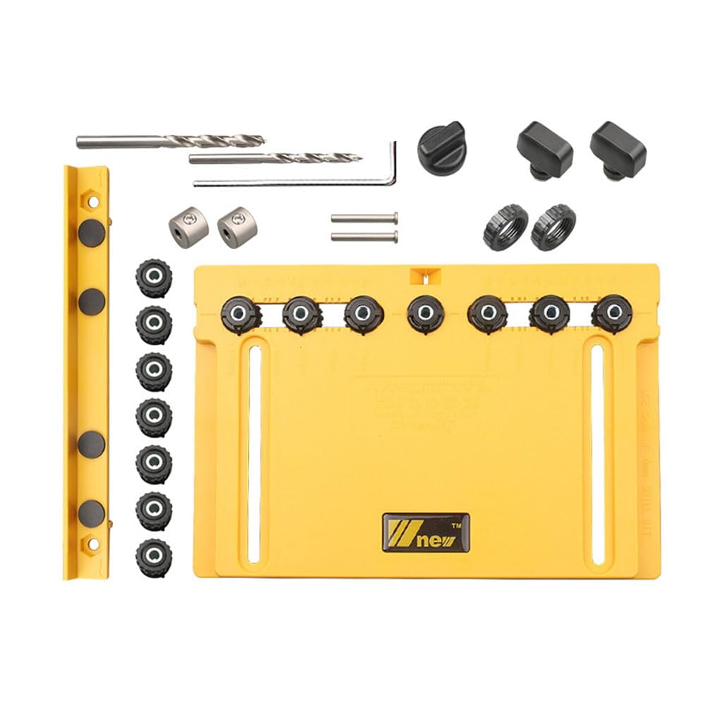 Handle Hole Locator Door Handle Knob and Pull Installation Jig and Shelf Pin Jig Boring Hole 5/6mm Drill Guide Woodworking Tools