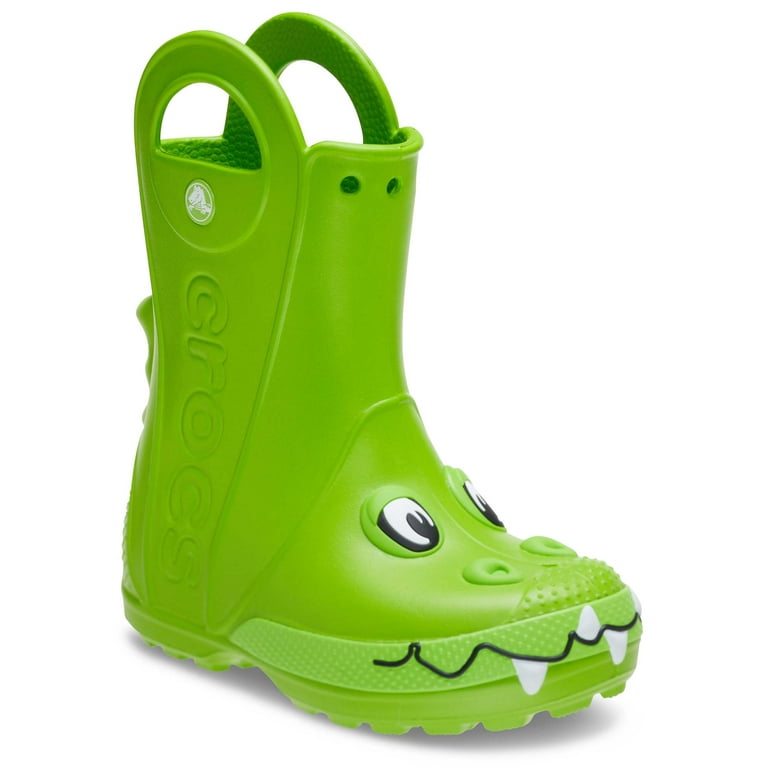 靴 crocs crush boot green 23cm Crocs Classic Green Crush Platform Rain Boots - Women's Size