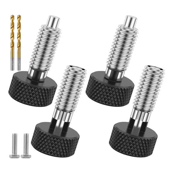 Handle Kit,with Knurled Handle Stainless Steel Lock M6 for Rolling Toolbox (2 Set)
