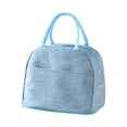 thumbnail image 1 of Handle Lunch Box, Water Resistant Thermal Cooler Bag, Zipper Food Carrier, Picnic Storage Bag, Lightweight Reusable Meal Storage Pouch, Compact Portable Storage Bag for Work Picnic Travel, 1 of 2