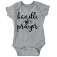 thumbnail image 1 of Handle Prayer Christian Religious Romper Boys or Girls Infant Baby Brisco Brands NB, 1 of 7