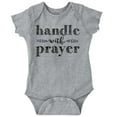 thumbnail image 1 of Handle Prayer Religious Christian Romper Boys or Girls Infant Baby Brisco Brands NB, 1 of 6