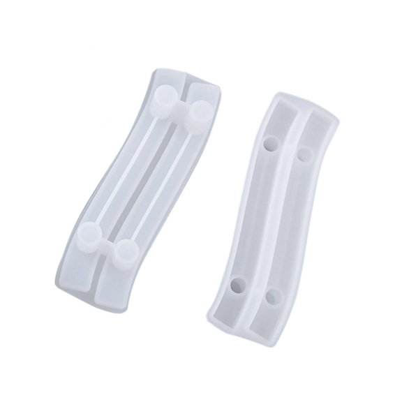 Handle Resin Mold for Fruit Trays and Serving Boards, Curved Silicone Casting Mold for DIY Decorative Cabinet Pulls and Craft Ornaments, 1 Piece Mold Set #302 B