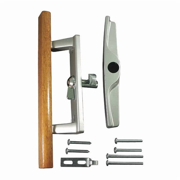 Handle Set,Wood/Zinc,9" L x 4-1/2" H 13-104