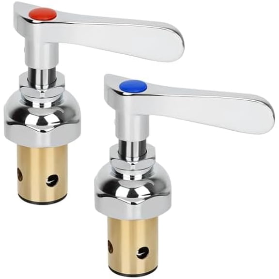 Handle Stem Assembly Replacement Valve Hot & Cold, Brass Spindle Assembly Cartridge Faucet Valve for Kitchen Wall Mount Commercial Faucet$$Tools & Hardware Other
