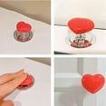 thumbnail image 1 of Handle Toilet Button Heart Shaped Tank Push Switch Toilet Bathing Room Decor Red, 1 of 7