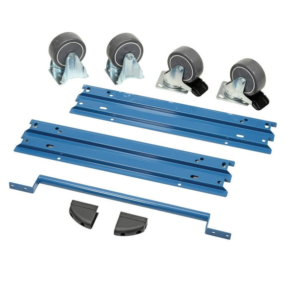 Global Industrial Handle and Wheel Kit for Modular Drawer Cabinet Blue 30""W x 2