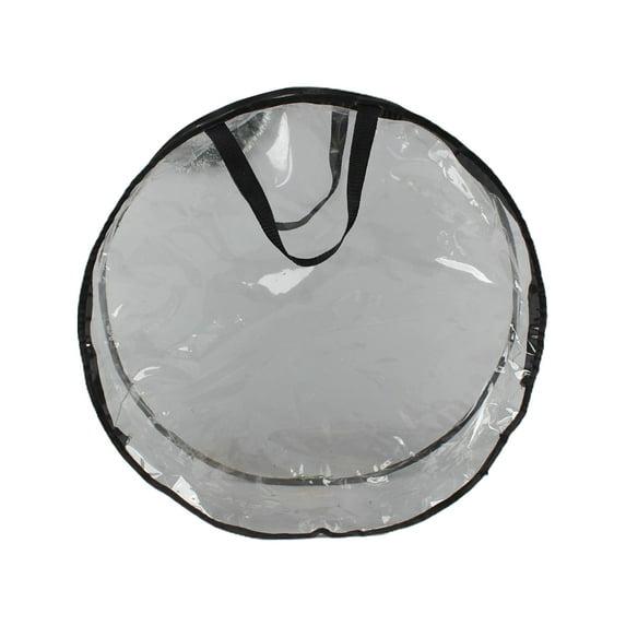 Handle-equipped Wreath Storage Bag - Large Capacity, Reusable, Heavy-duty, Dust-proof, Visible Transparent, Christmas Garland Container, Festival Supplies