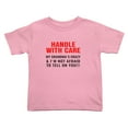 thumbnail image 1 of Handle with Care My Grandma's Crazy Cute Toddler T-Shirts for Boys Girls (Pink, Youth L), 1 of 5