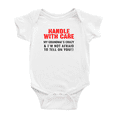 thumbnail image 1 of Handle with Care My Grandma's Crazy Funny Baby Bodysuit Boy Girl Unisex, 1 of 5