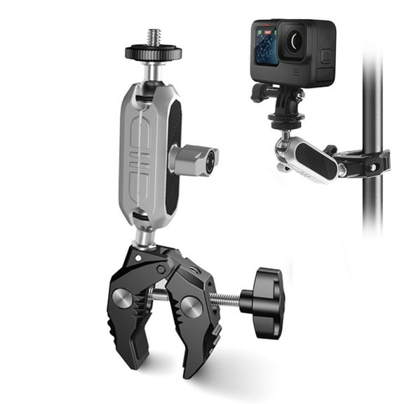 Handlebar Adapter,Camera Clamp Mount With 11/10/9/8/7 One/x2/x3 Head With Adapter Handlebar Adapter Mount Ball Head With Adapter Mount Alloy Compatible With Metal Load With Alloy D With