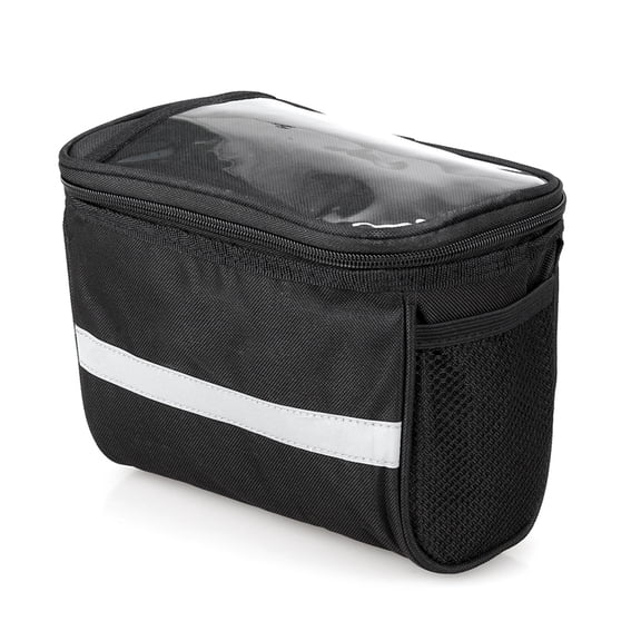 Handlebar Bag Bike front bag Bike handlebar bag Bike Handlebar Basket Bike cooler ba Bikes Handlebar Bag, Insulated Front Basket Cooler with Reflective Strip for Cyclist
